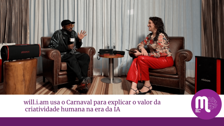 will.i.am usa o Carnaval para explicar o valor da criatividade humana na era da IA