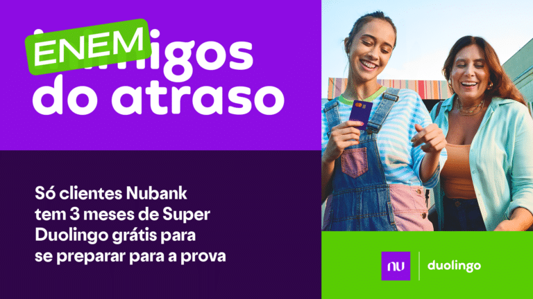 Memes dos atrasados do Enem viram campanha de Duolingo e Nubank