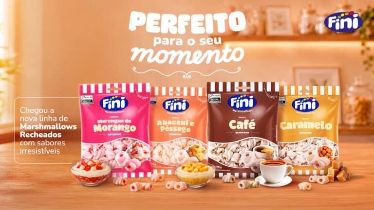 Fini leva café, caramelo e frutas para nova linha de marshmallows