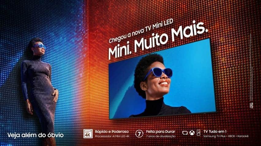 Samsung apresenta campanha “Mini. Muito Mais” para nova categoria de TVs Mini LED