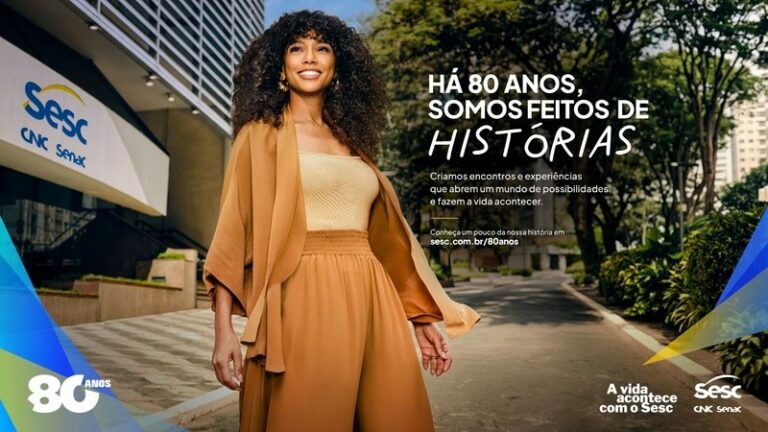 Sesc celebra 80 anos com campanha estrelada por Taís Araújo