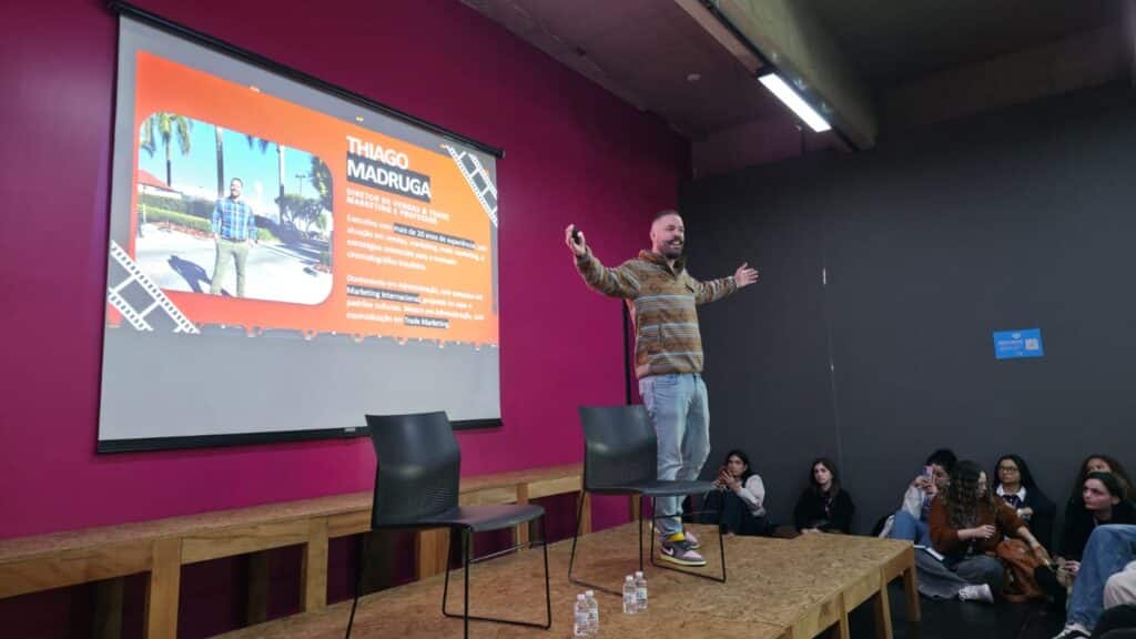 Thiago Madruga, da Paramount Pictures, mostra no Fest’Up como o trade marketing influencia a escolha do público nos cinemas brasileiros.