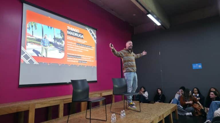 Thiago Madruga, da Paramount Pictures, mostra no Fest’Up como o trade marketing influencia a escolha do público nos cinemas brasileiros.
