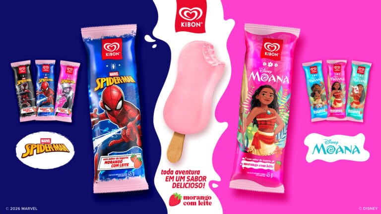 Kibon aposta em Minecraft, Disney, Marvel e Bauducco para o verão 2026/2027