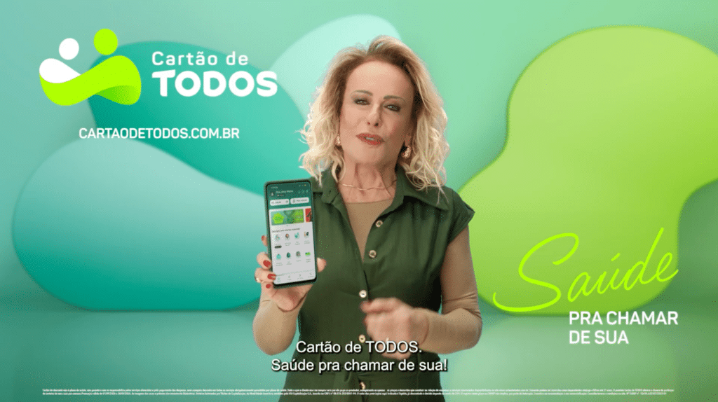 Cartão de TODOS aproxima saúde e sonhos em campanha com Ana Maria Braga