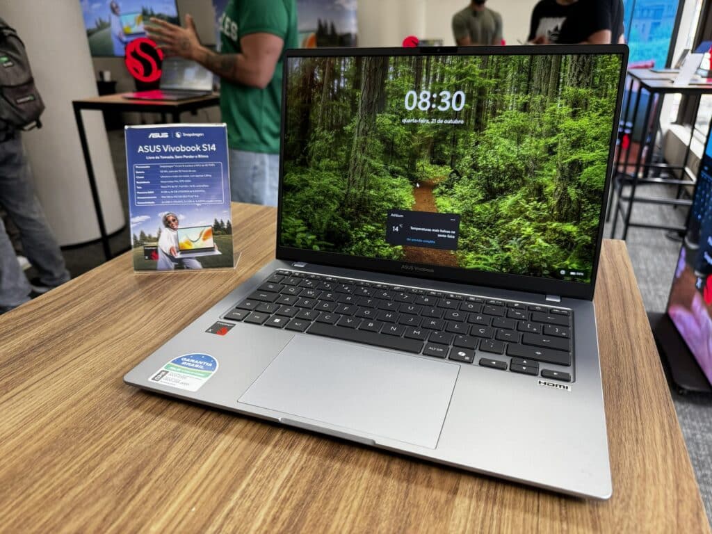 ASUS traz ao Brasil Vivobook S14 com inteligência artificial e bateria de até 30 horas