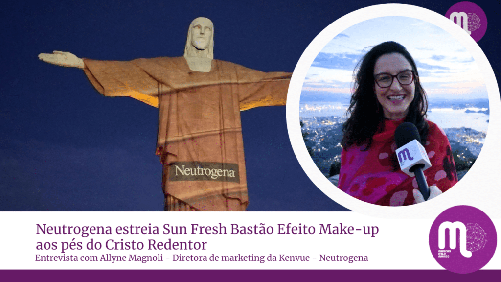 Neutrogena estreia protetor solar em bastão com cor aos pés do Cristo Redentor