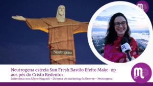 Neutrogena estreia protetor solar em bastão com cor aos pés do Cristo Redentor