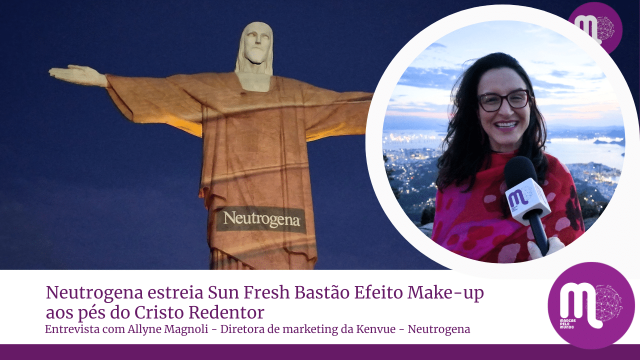 Neutrogena estreia protetor solar em bastão com cor aos pés do Cristo Redentor