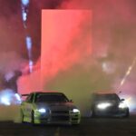 Desfile da FORCA contou com um show de drift realizado por carros equipados com pneus Bridgestone (Foto Zé Takahashi/FORCA Studio)