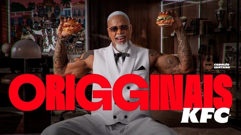 Léo Santana vira “Coroléo” em campanha do KFC para nova linha de sanduíches