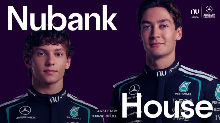 Nubank leva universo da Mercedes de F1 a experiência gratuita em São Paulo