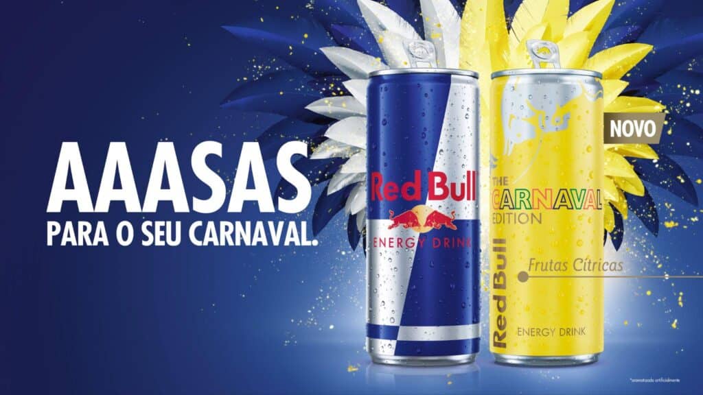Red Bull lança sabor de frutas cítricas para o Carnaval 2027 e promove concurso cultural