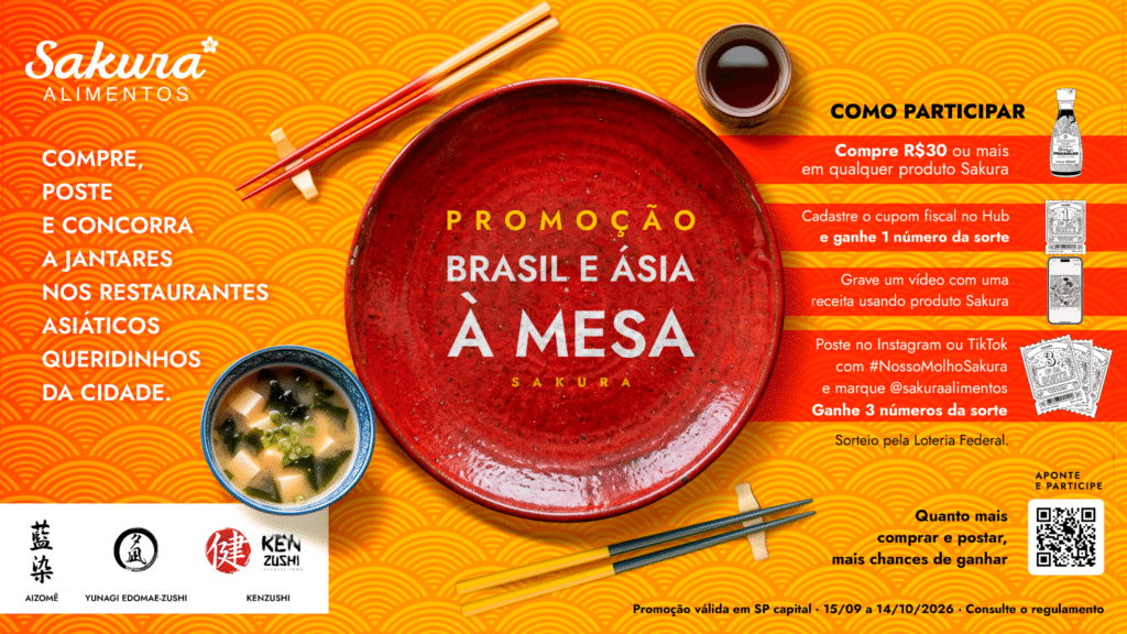 Sakura promove experiência com a promoção “Brasil e Ásia à Mesa”